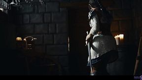 Medieval Lesbian Fuckfest: Blonde Elf Babe Spreads Horny Sex Parasites to Octokuro