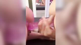 2 Girls 1 Sex Toy! Lesbo girls