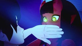 3D Cartoon Sexy Animation where Horny Witch sedused a Decent guy