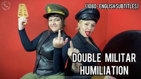 Chastity Slave Gets Destroyed in Military Training by Venus Dee and Madame Fermans (1080p - EN sub - boot fetish - spanking - humiliation fetish)