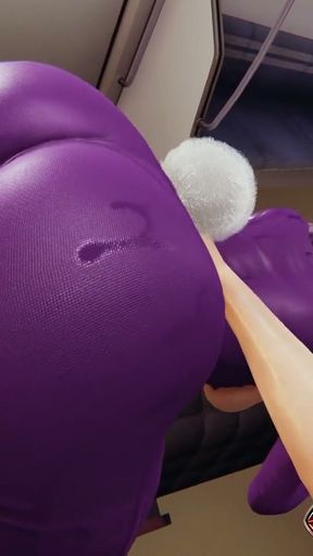 Hinata in Bunny Cosplay: Big Tits 3D Animation - POV Pussy Fingering and Intense Standing Licking with Moans, Squirt   Clip 2