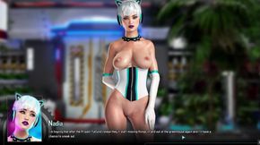 Cockwork industries [hentai sfm game] ep.5 pole dance masturbation with halloween costume