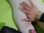 POV filling a tight femboy ass with cum