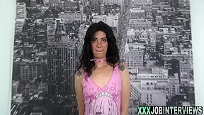 Chunky Amateur Will Fuck For Job Anal Creampie