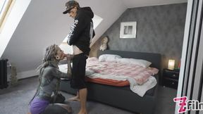 Compact Goth girl gets stuffed with big cock