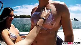 Boats and beautiful teen sluts