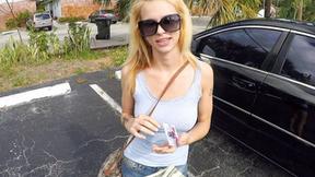 ”Public utility room quickie with big breasted blonde hot girl”