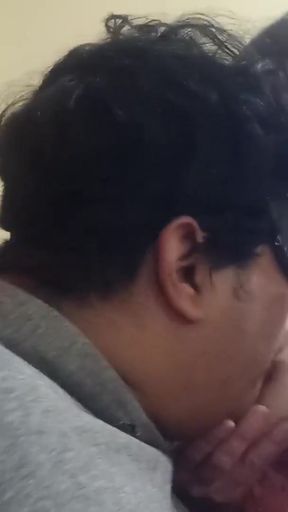 Breastfeeding my husband with my big tits full of delicious chocolate   Clip 1