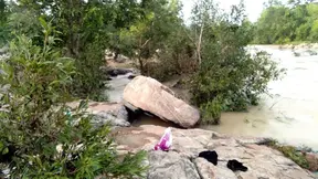 outdoor public fucking stepmom near river bank