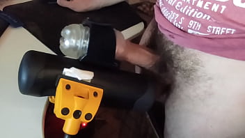 edging and watching porn until jandy makes me cum inside the hand job sleeve