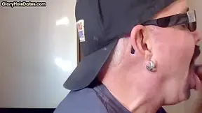 Cock Hungry Gloryhole Dilf Sucks Dick In Home Private Video