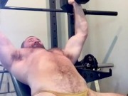 Part 2 Requested Oil & Flex Workout OnlyfansBeefBeast Musclebear Bodybuilder Hot Guy Posing Sexy Men