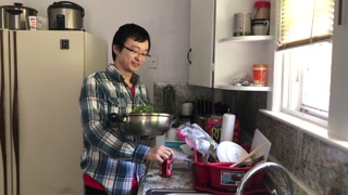 I toss salad for the first time and encourage all of you to try it too!