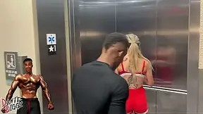 Blonde big tit hotwife Morgan Ray gives a sloppy juicy blowjob to her big