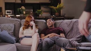 Stepfamily drama is sure to lead to threesome fucking