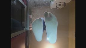 Sock POV trample and Spit