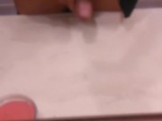 Husband Masturbating in front of the mirror