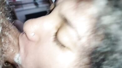 Soaked in spit deepest gag drill straight in her throat