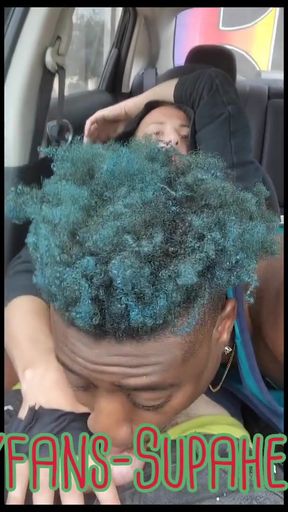 Powerful moment from ""New" Black SISSY Worships WHITE COCK Master !!"