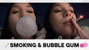 smoking and chewing gum