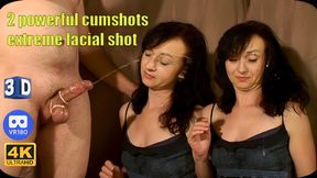 622 - 2 powerful cumshots and extreme facial shot VR3D 4K 60fps