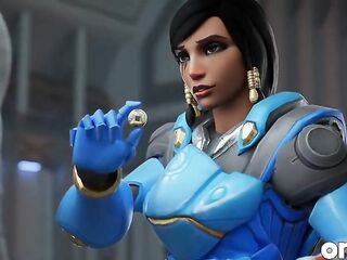 Pharah Overwatch 3D - Gym Training Turns Into Oral pleasure-job & Wild Anal Bang with Facial Ending
