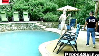 Perps4Sale.com - Aiden Asher and jock Jax Thirio having poolside barebacking