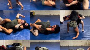 50 Min Nonstop Mixed Competitive Grappling Match - Wrestling - MMA - BJJ - Lexa Stahl vs Montana Ridge