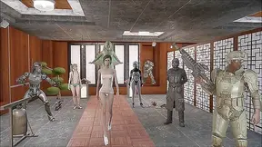 Vault-Tec Fantasy Unveiled: Busty Babe Struts Sex Appeal in Fallout 4 Lingerie Show
