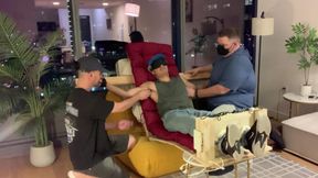 "T" Tickled Crazy in the Tickle Chair