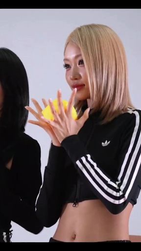 Adidas outfit, hand gesture