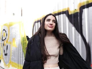 German Scout - Eye Rolling Climax for Slender French Hotty Candie Luciani at Casting Screw