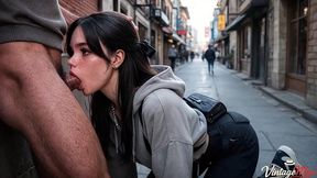 a stranger took a random girl to an alley where she was fucked [ai]