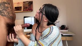 cumpelation interracial blowjob bbc hotwife