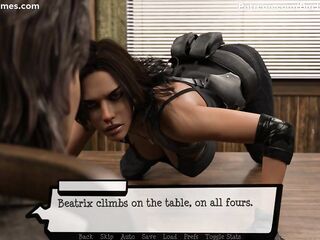 Pandora's Box #34: Hawt brunette hair detective smothers him with her large melons (HD Gameplay)
