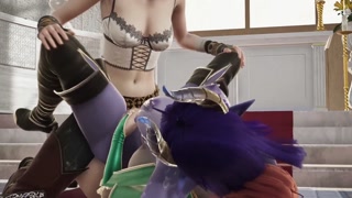 Triss merigold and ciri fucking demon succubus in church, futanari the witcher