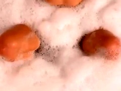 Foxy amateur blonde babe toys and fingers herself