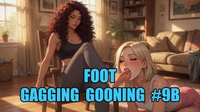 Foot Gagging Gooning #9B: Surrender to Deep Foot Gagging (Animated)