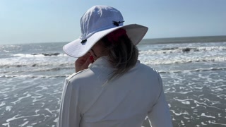 I a stranger on the beach