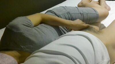 無修正　不倫カップル浮気する人妻の味は格別