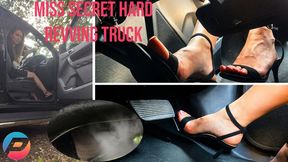 Miss Secret Hard Revving her Big Truck Engine in the Morning While she's Getting Ready for the Day - PEDAL PUMPING Long REVVING
