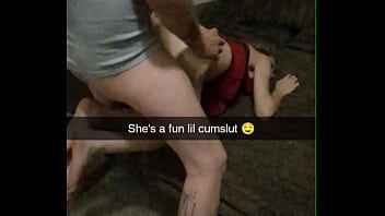 Roommates Girlfriend Rough Fucked &amp_ Manhandled On Snapchat