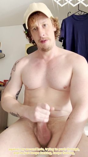 POV Thick Muscle Bro Jerks off with You While He Tells You About the Berlin Sex Party