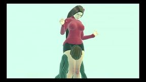 Lady Malvina Chapter I Headscissor Mixed Wrestling videogame