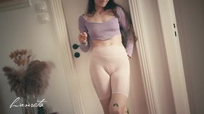 desperate pee accident with showing my bottom line