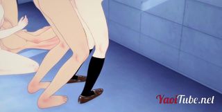 Boku No Hero Yaoi - Orgy Todoroki, Kaminari, Deku Fuck Together with Crempie