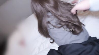 Cute Youyou Black Stockings Footjob Pussy Destroyed Big Dick Creampie