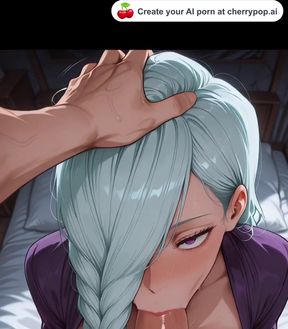 busty black hair cowgirl creampie blonde elf pussy cum purple titshot