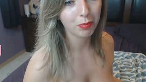 Blue Eyed Bitch got her Body Bare on Cam