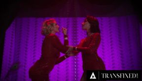 Kenzie Twerks Bubble Butt on Ariel's Rock Hard Trans Dick Gushing Cumshots